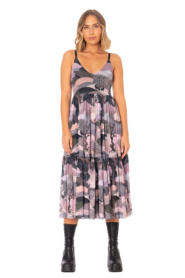 BlackMilk | Edge of Night Sheer Midaxi Dress | Purple | S BlackMilk | Edge of Night Sheer Midaxi Dress | Purple | S