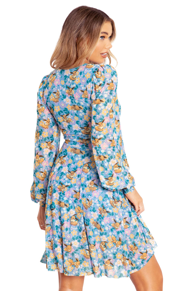 BlackMilk Clothing x Pokemon - Eevee Garden Longline Romance Dress  - Pokémon Merchandise - Collaboration apparel - Licenced.