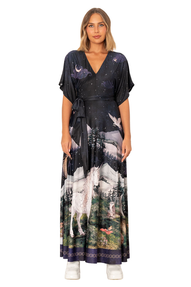 Enchanted Kimono Maxi Dress - Limited  BlackMilk Clothing