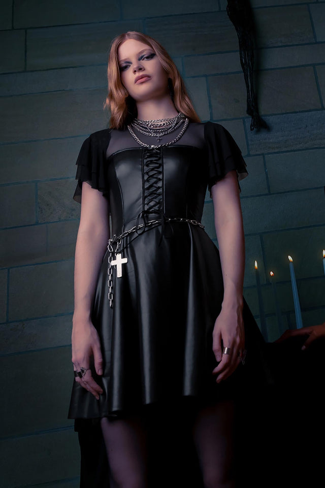 Entity Corset Skater Dress - Limited BlackMilk Clothing Entity Corset Skater Dress - Limited BlackMilk Clothing