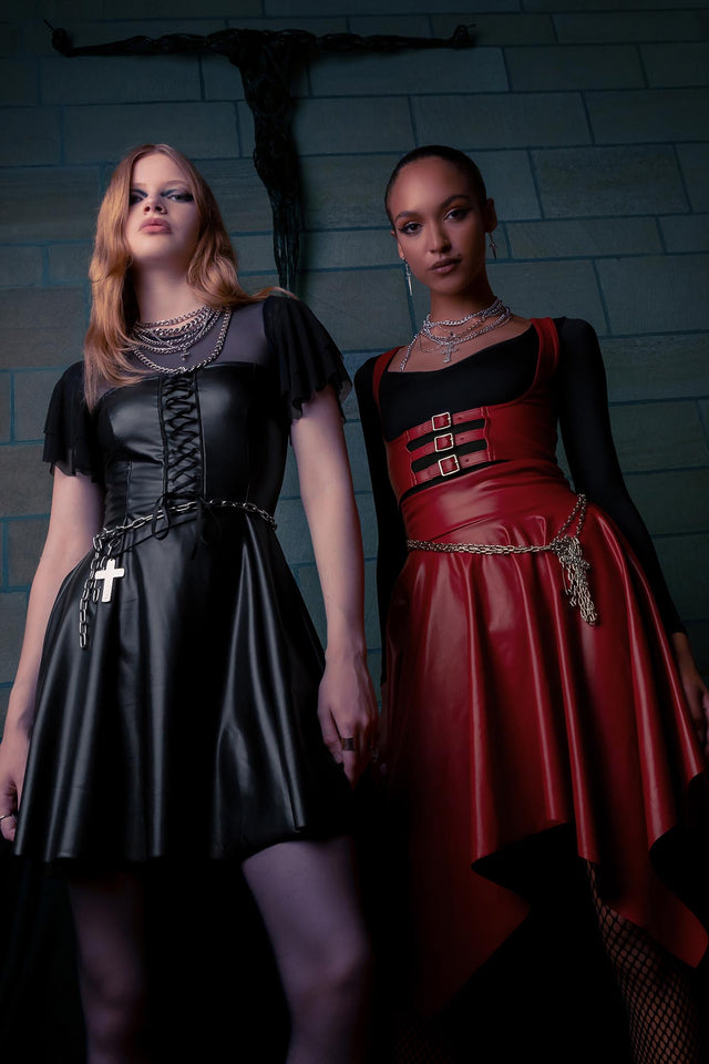 BlackMilk Clothing - Entity Corset Skater Dress