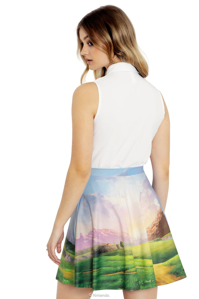 BlackMilk Clothing x Nintendo The Legend Of Zelda - Epona Pocket Skater Skirt - The Legend of Zelda Merchandise - Collaboration apparel - Licenced.