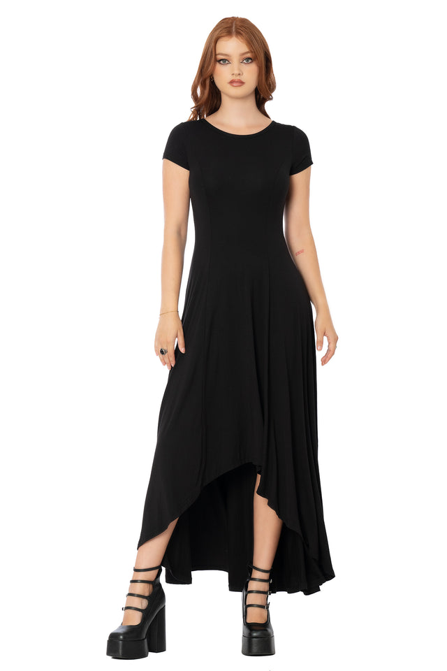 Flair For Drama Maxi Dress in black – BlackMilk Clothing, product image 2