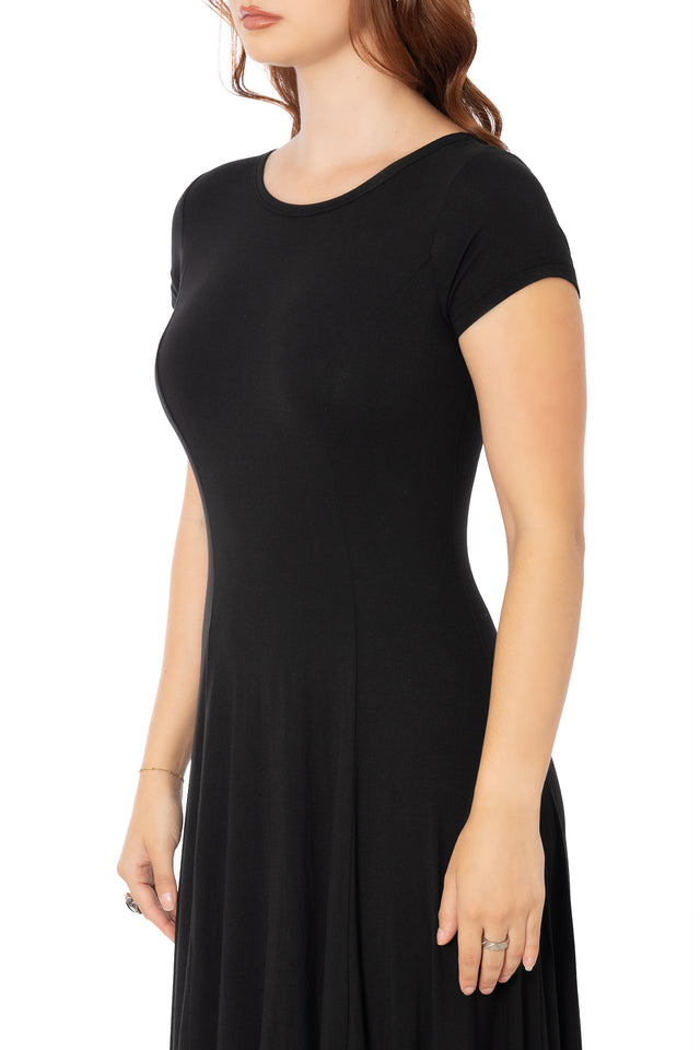 Flair For Drama Maxi Dress in black – BlackMilk Clothing, product image 5