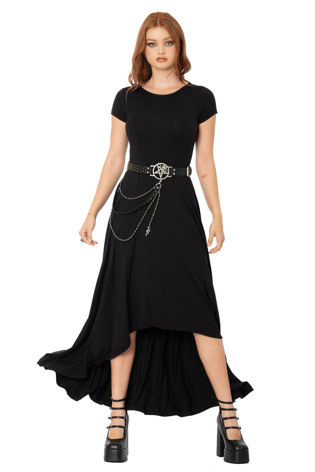 Flair For Drama Maxi Dress in black – BlackMilk Clothing, product image 6