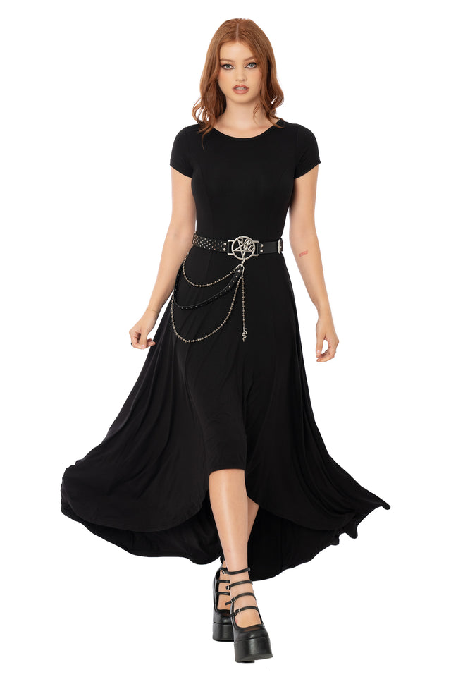 Flair For Drama Maxi Dress in black – BlackMilk Clothing, product image 7