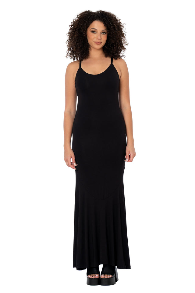 Mrs Addams Dress in black – BlackMilk Clothing, product image 1