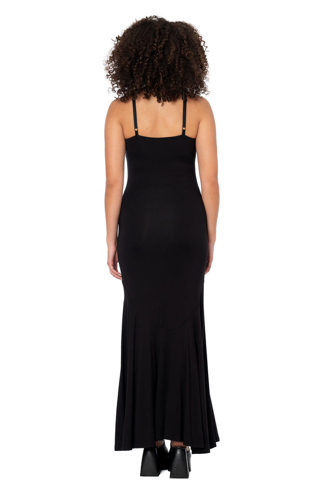 Mrs Addams Dress in black – BlackMilk Clothing, product image 4