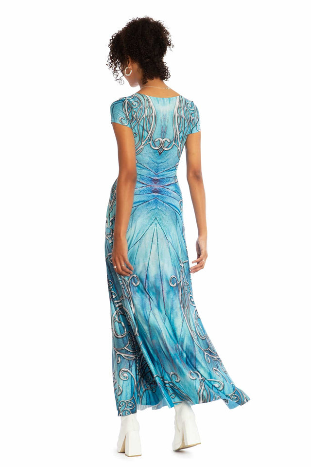 Fairy Kingdom Cap Sleeve Maxi Dress