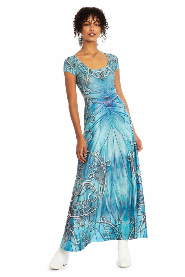 Fairy Kingdom Cap Sleeve Maxi Dress - Limited BlackMilk Clothing Fairy Kingdom Cap Sleeve Maxi Dress - Limited BlackMilk Clothing