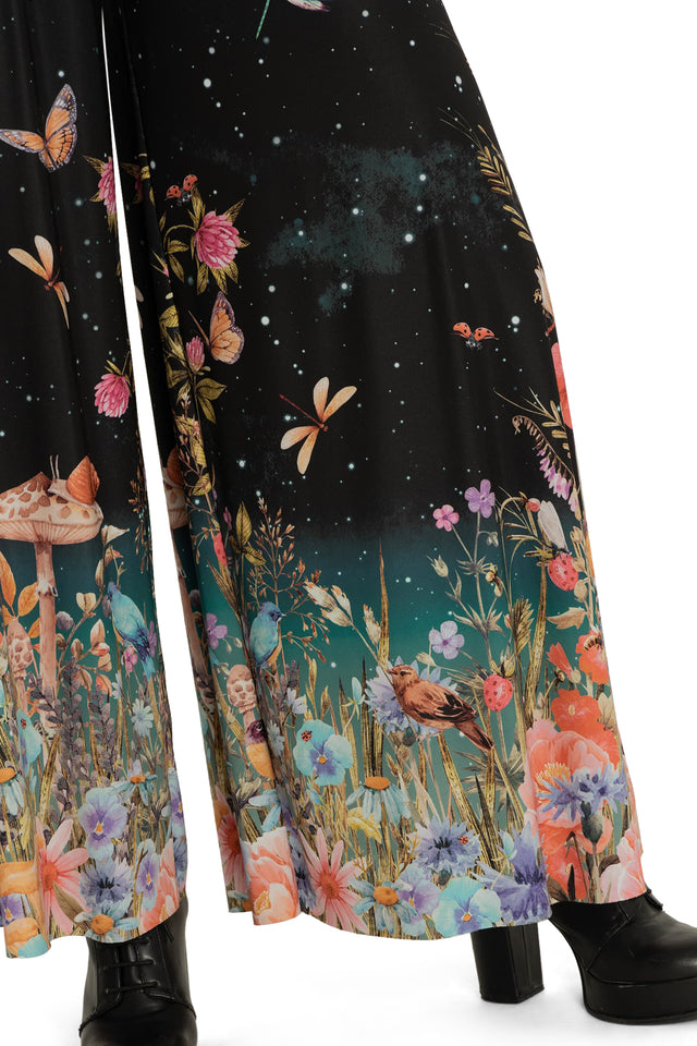 BlackMilk Clothing - Fairytale Floral Palazzo Pants