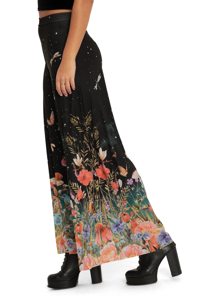 BlackMilk Clothing - Fairytale Floral Palazzo Pants