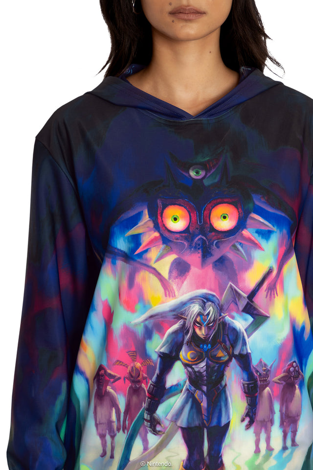 Fierce Deity Link Hoodie Sweater Closeup