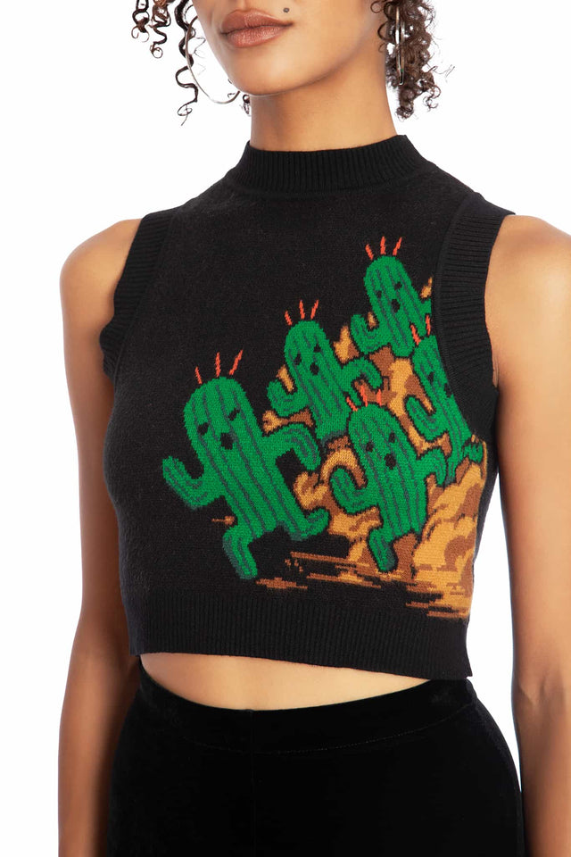 Cactuar Knit Crop