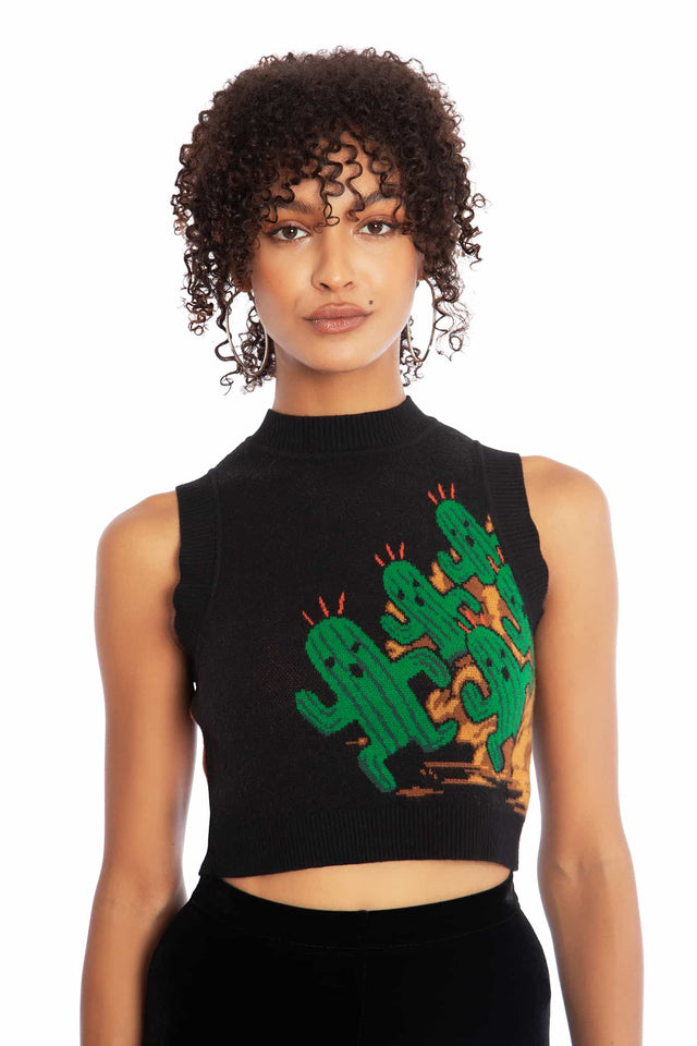 Cactuar Knit Crop