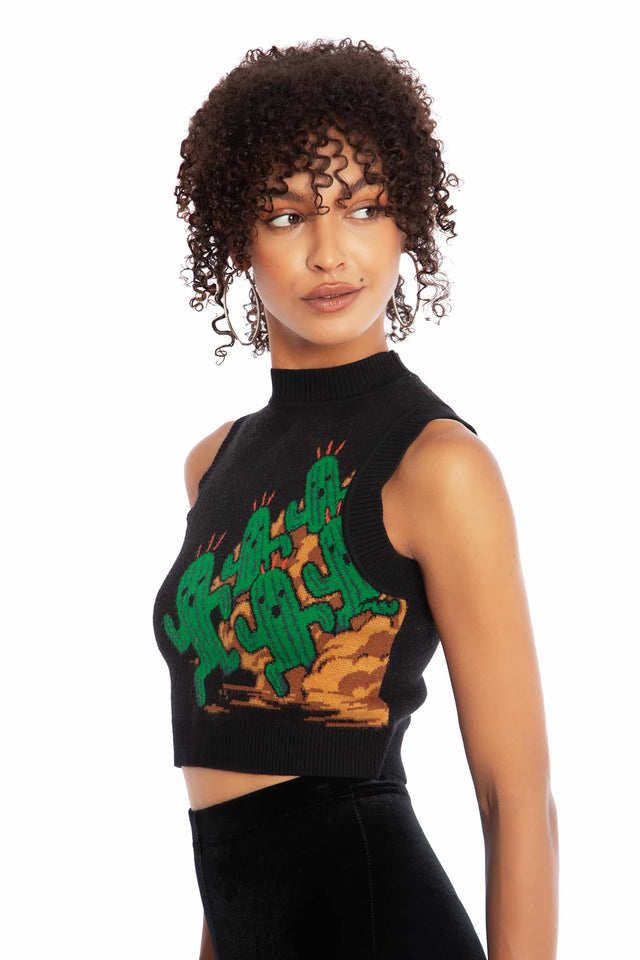 Cactuar Knit Crop