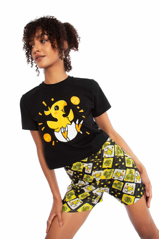 Chocobo High Waisted Pocket Shorts