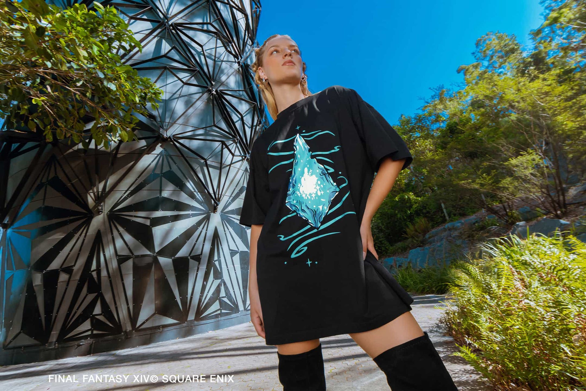 Final Fantasy XIV Online, Licensed Collaboration with BlackMilk Clothing - Iconic gaming-inspired fashion featuring Baby Chocobo, Cactuar, Three Great Continents, Mothercrystal, and more. Level up your wardrobe with must-have pieces for every fan, including dresses, jumpers, tops, and more.