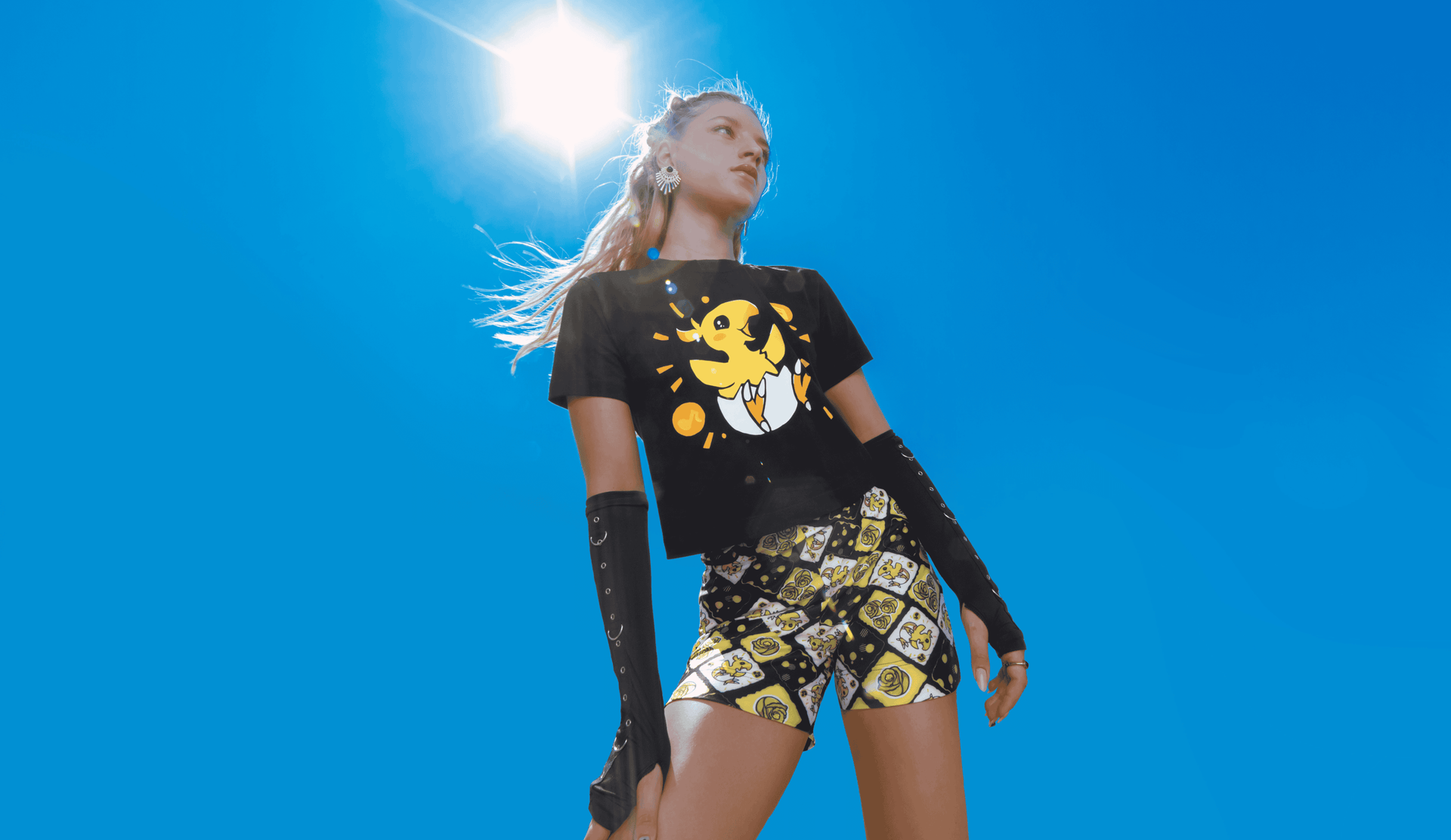 Final Fantasy XIV Online, Licensed Collaboration with BlackMilk Clothing - Iconic gaming-inspired fashion featuring Baby Chocobo, Cactuar, Three Great Continents, Mothercrystal, and more. Level up your wardrobe with must-have pieces for every fan, including dresses, jumpers, tops, and more.