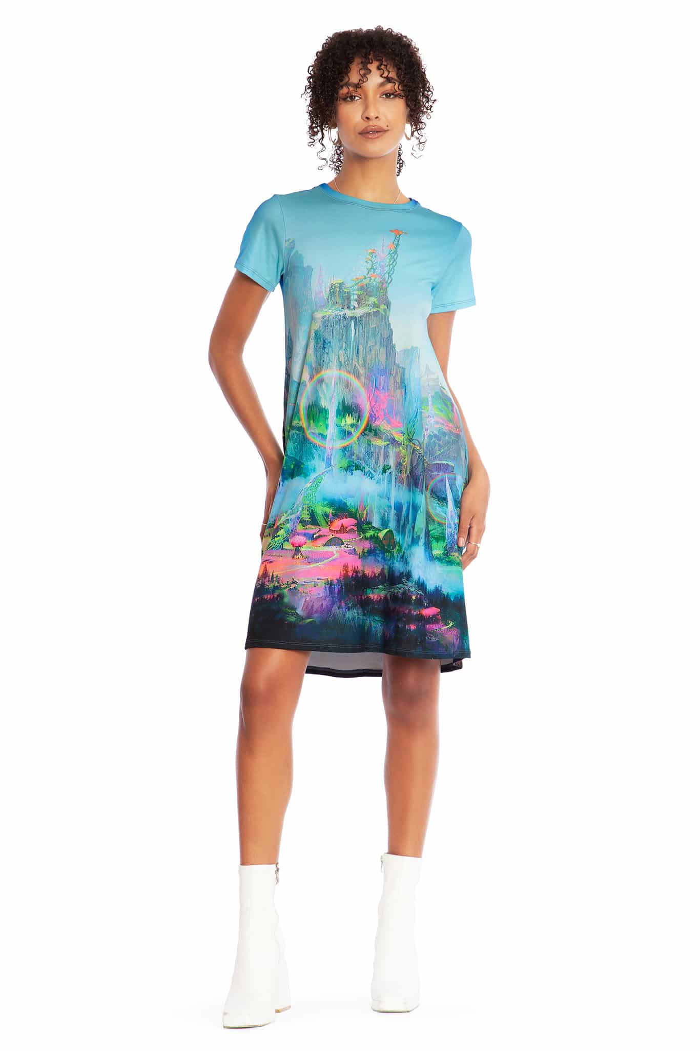 【KAREN MILLEN】クリスタル テーラード ドラマケープ マキシ Jemima Red Constellation Print Maxi Dress | KITRI Studio