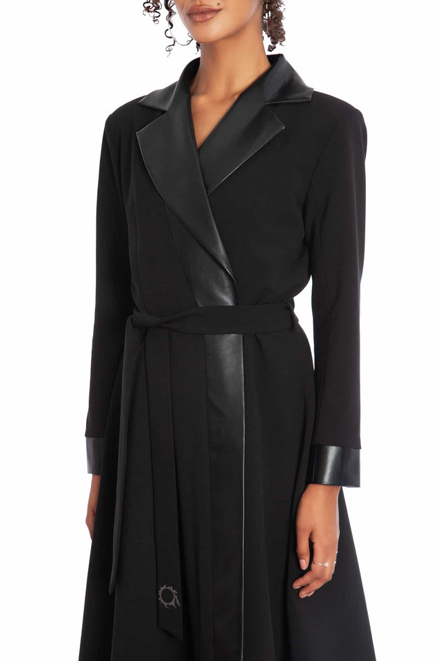 Job Icons Asymmetric Trench Coat