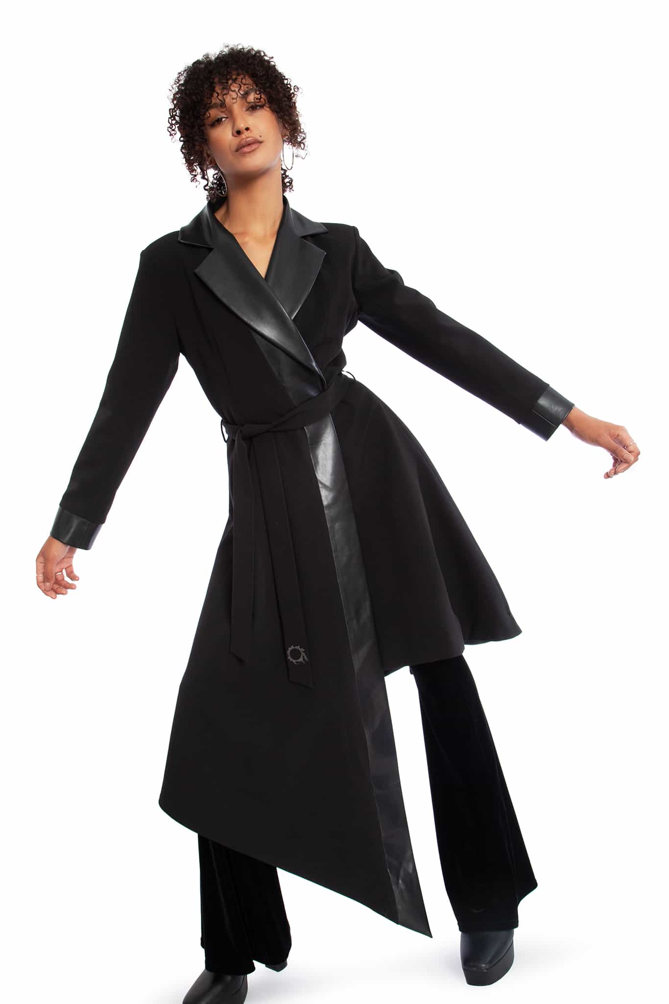Job Icons Asymmetric Trench Coat - Limited – BlackMilk Clothing