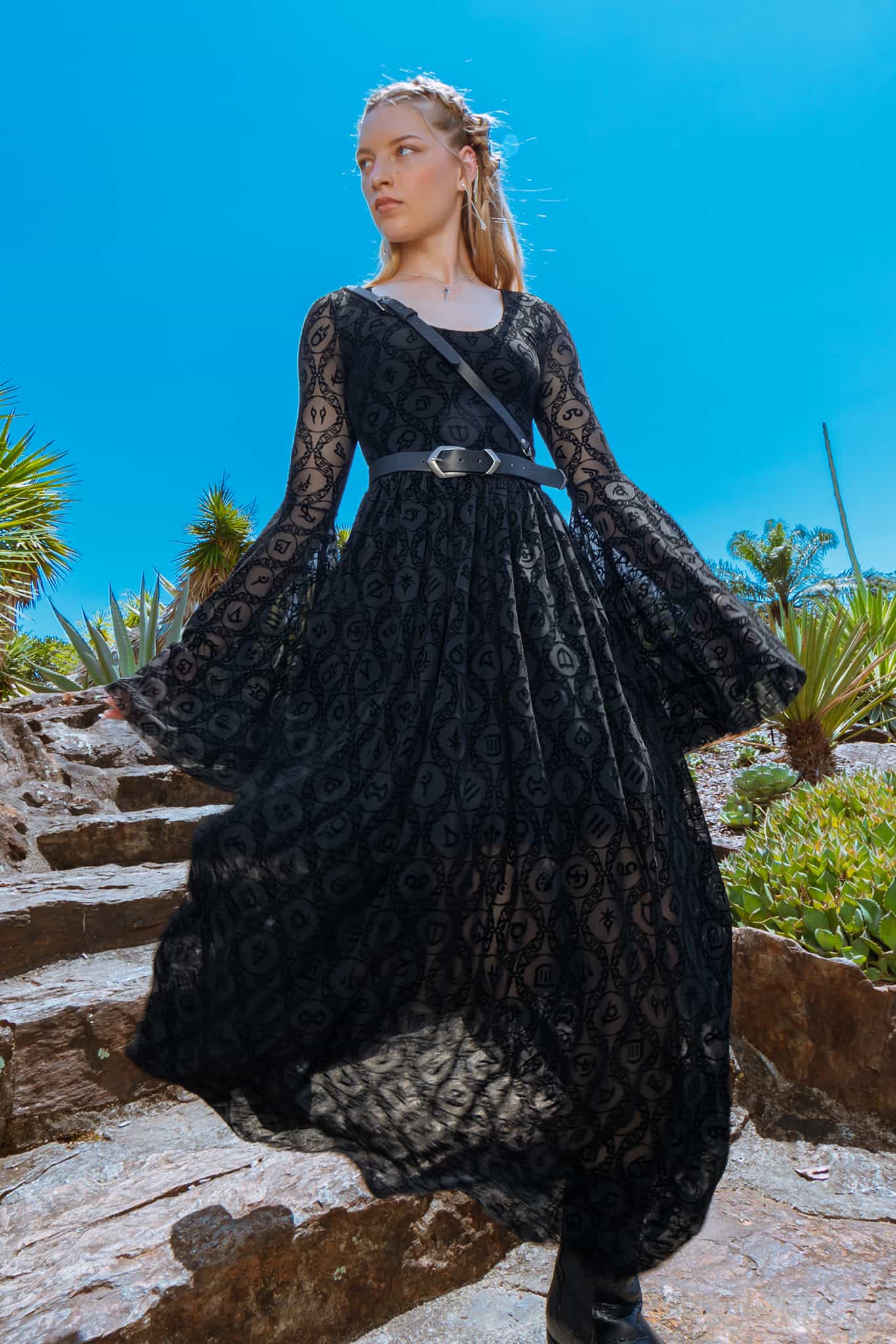 BlackMilk | Job Icons Spectre Maxi Dress | Black