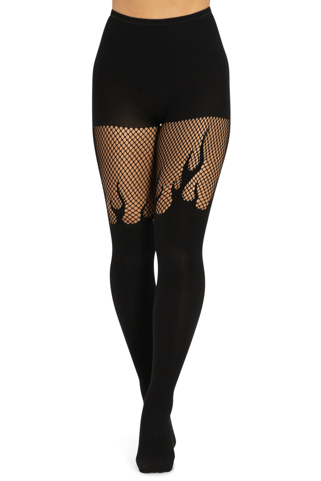 BlackMilk Clothing - Flaming Hosiery