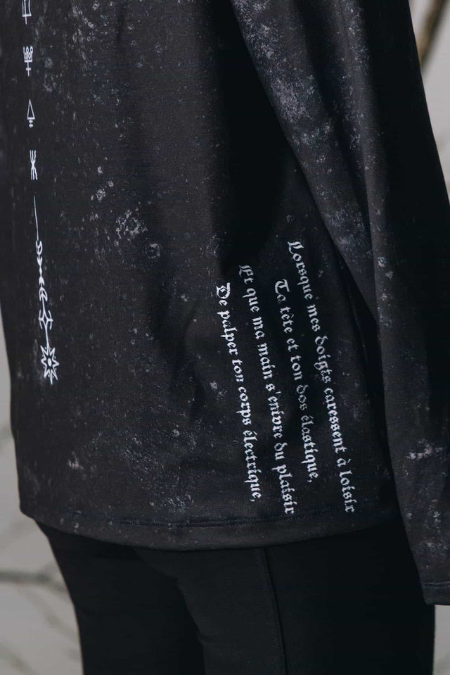 Fleurs of Evil Long Sleeve Oversized Boyfriend Tee