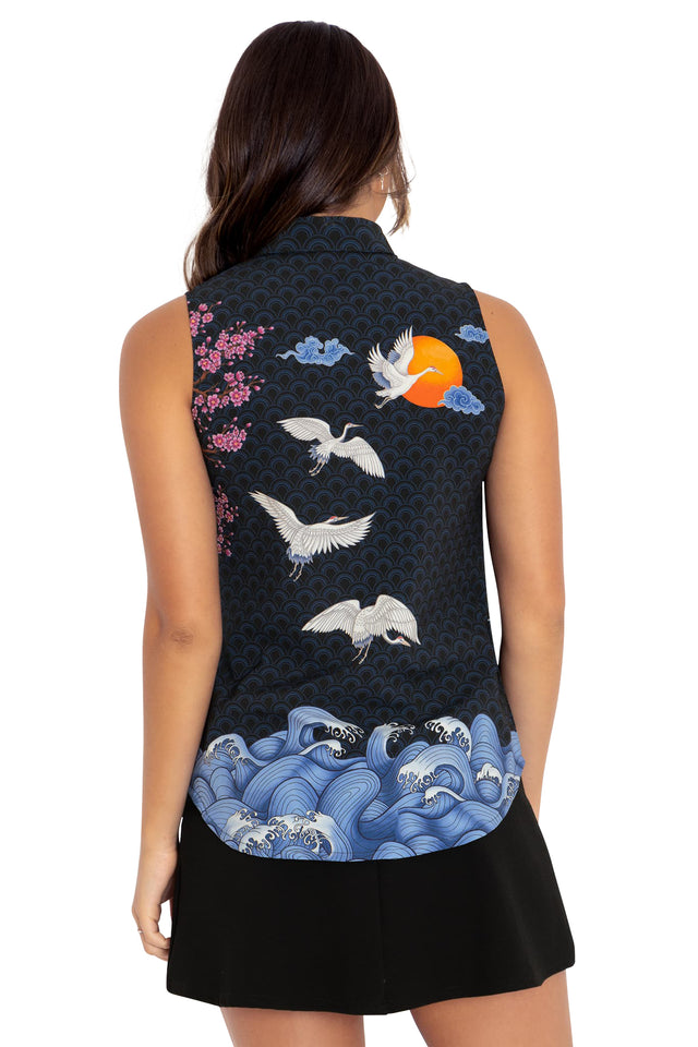 BlackMilk Clothing - Flight Of Tsuru Business Shirt