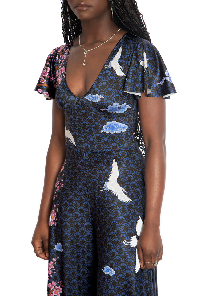 Flight Of Tsuru Rio Marilyn Jumpsuit