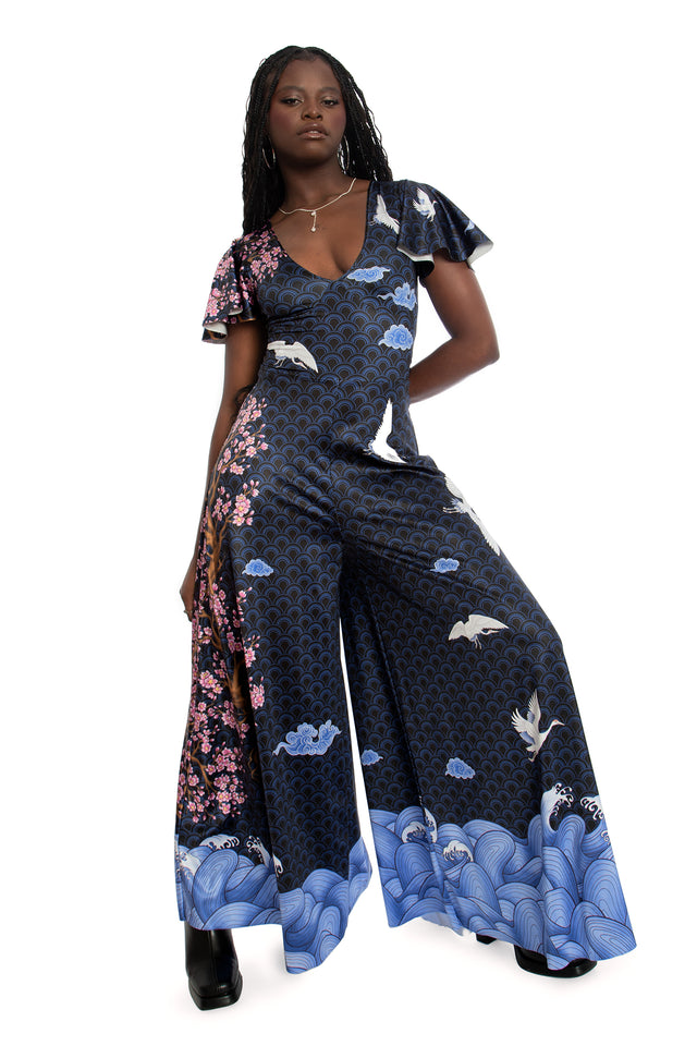 Flight Of Tsuru Rio Marilyn Jumpsuit