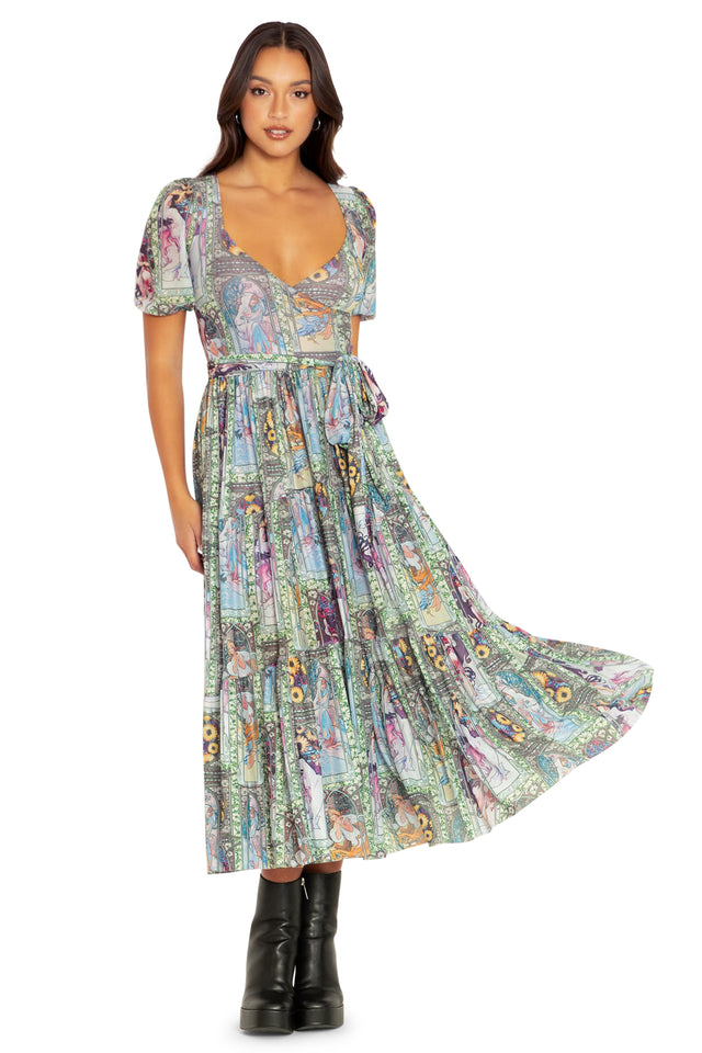 BlackMilk Clothing - Four Seasons Wrap Midaxi Dress