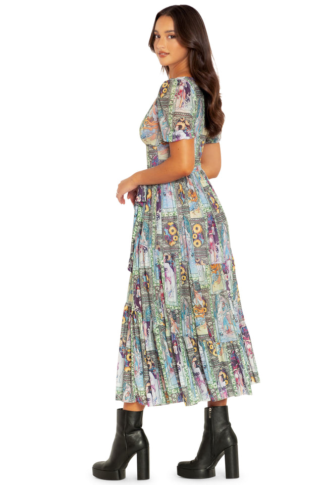 BlackMilk Clothing - Four Seasons Wrap Midaxi Dress