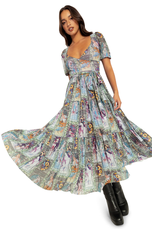 BlackMilk Clothing - Four Seasons Wrap Midaxi Dress