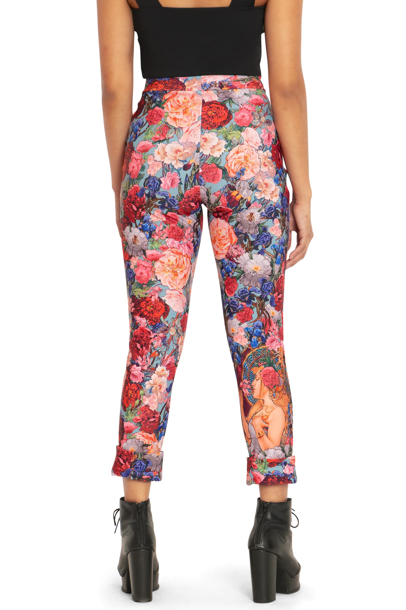 Fragrance Of Violets Cuffed Pants - Limited – BlackMilk Clothing
