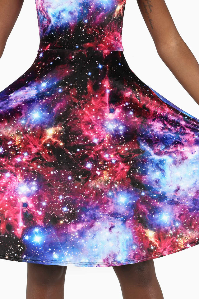 galaxy midi dress Glittering Galaxy Sequin One Shoulder Midi Dress Blue Size XS from Hello Molly