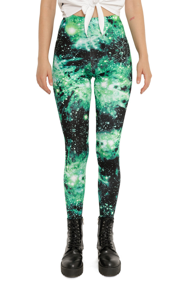 Galaxy Emerald High Waisted Leggings