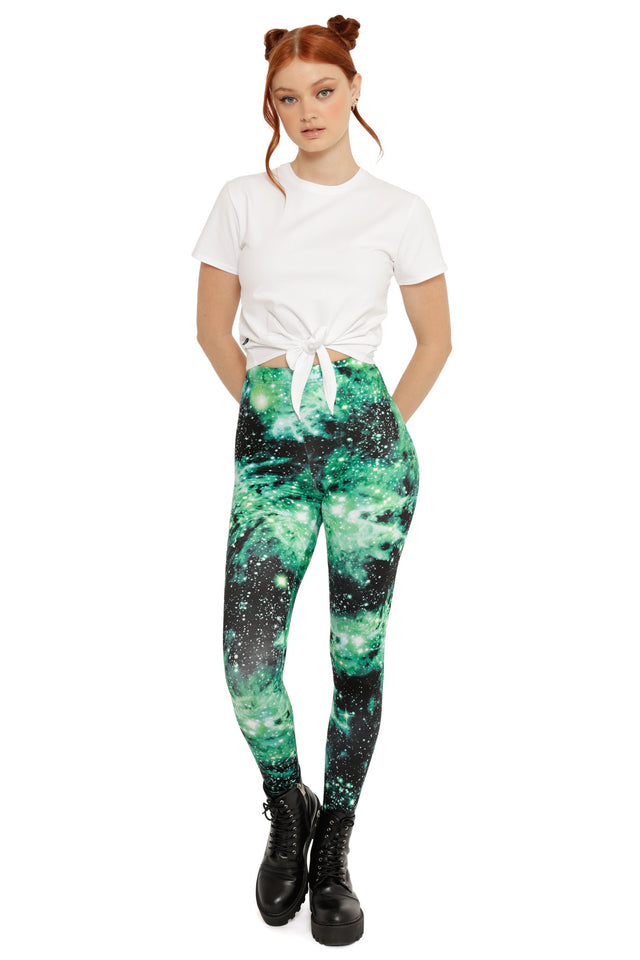 Galaxy Emerald High Waisted Leggings