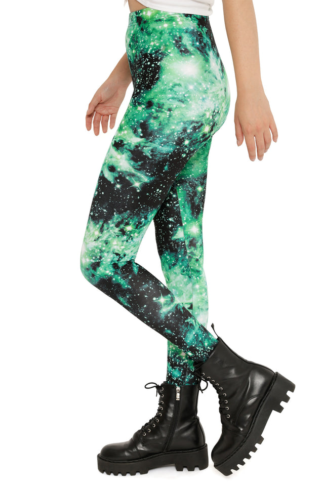 Galaxy Emerald High Waisted Leggings