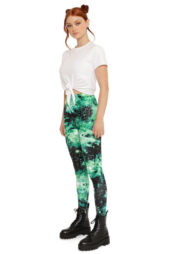 Galaxy Emerald High Waisted Leggings