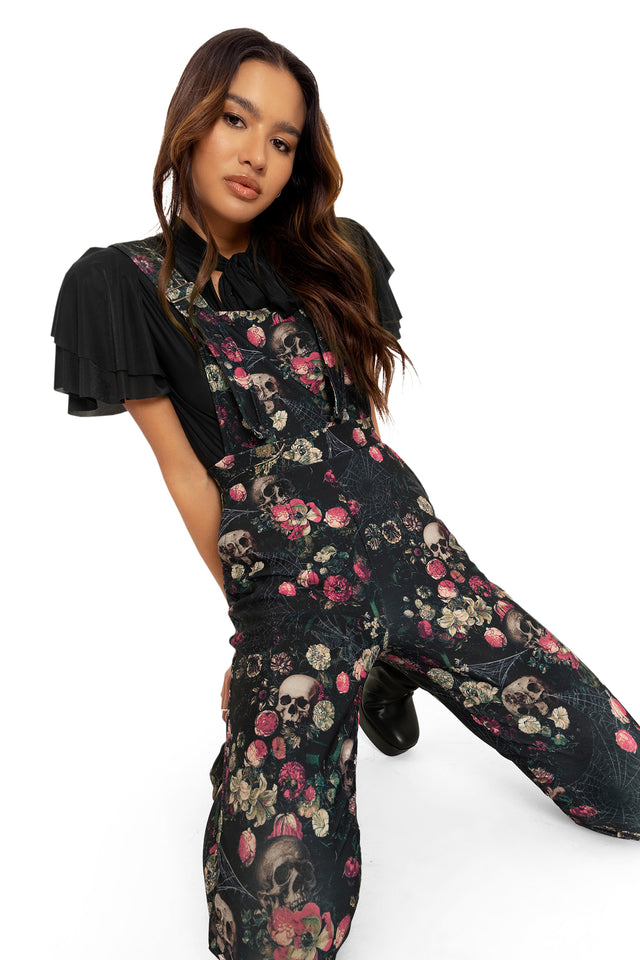 BlackMilk Clothing - Garden Of Bones Overalls