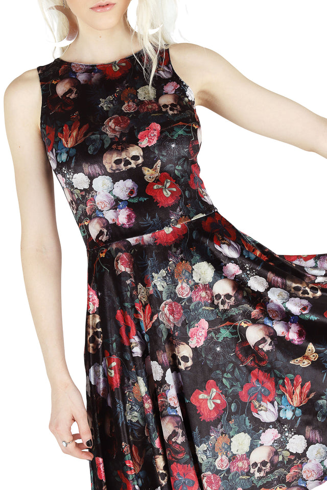 Garden Of The Ancient Dead Velvet Princess Longline Dress