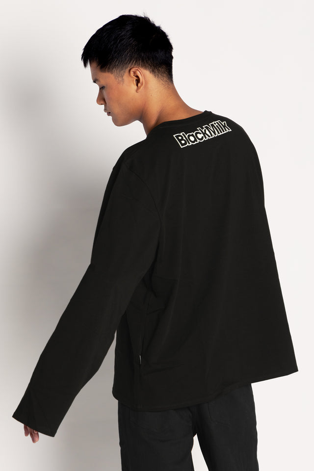 Gastly Evolution Long Sleeve Oversized Boyfriend Tee
