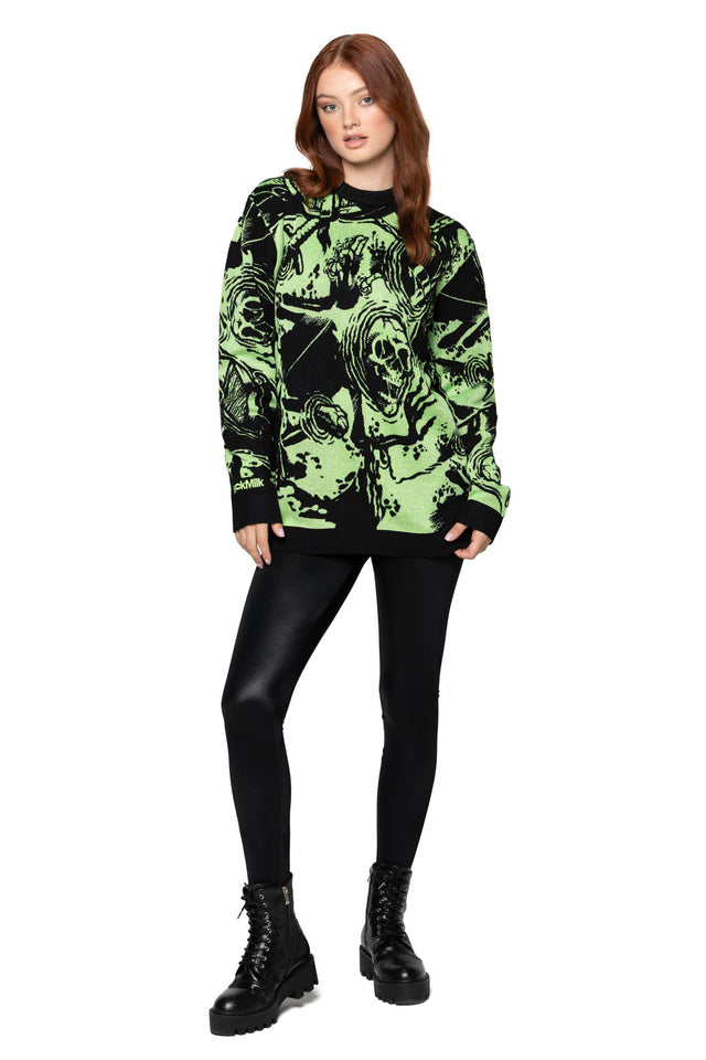 Gelatinous Cube Oversized Knit Sweater