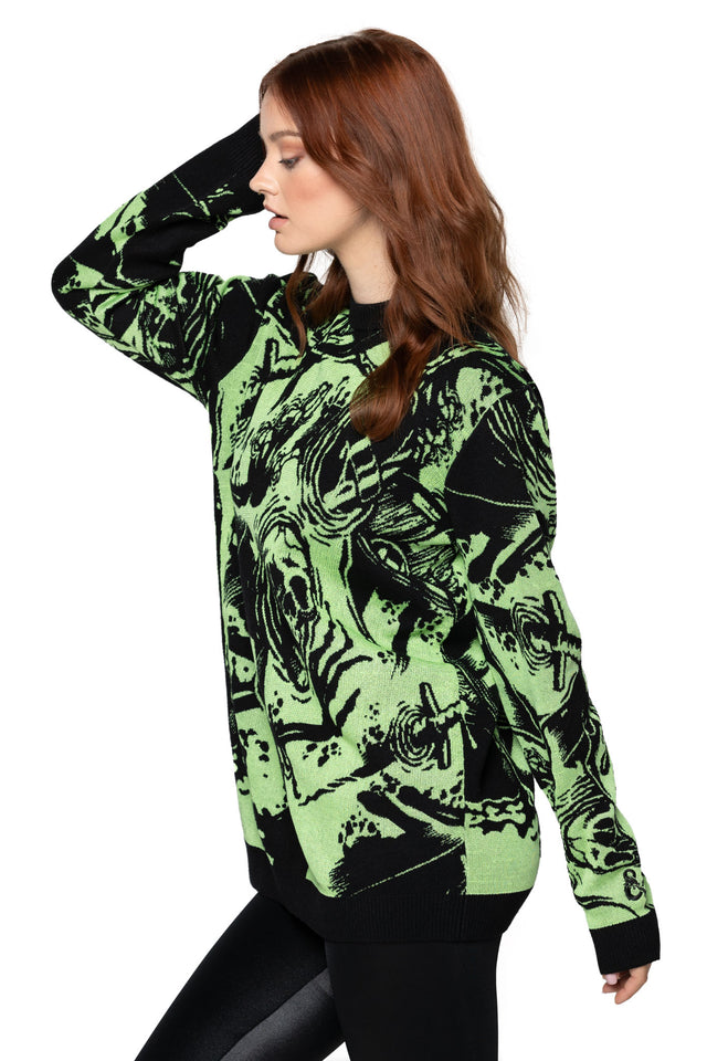 Gelatinous Cube Oversized Knit Sweater