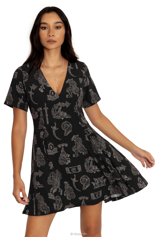 Geoglyphs Evil V Dress Front