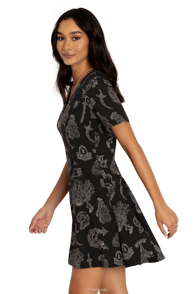 Geoglyphs Evil V Dress Side