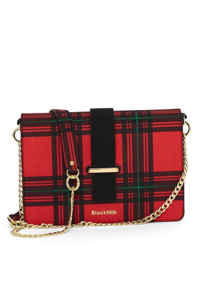 Gift Wrap Tartan Handbag Front 