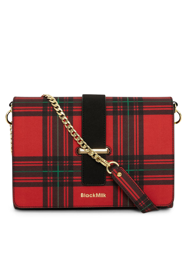 Gift Wrap Tartan Handbag Front